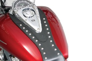 Honda VTX1300C Tank Bib - Mustang Motorcycle - Studs - Black - `04-`09